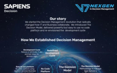 Sapiens Decision V7:  Nexgen in Decision Management