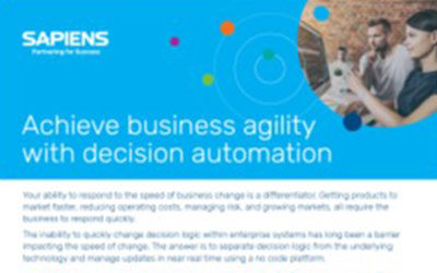 Decision for Insurance: Achieve business agility with Decision Automation